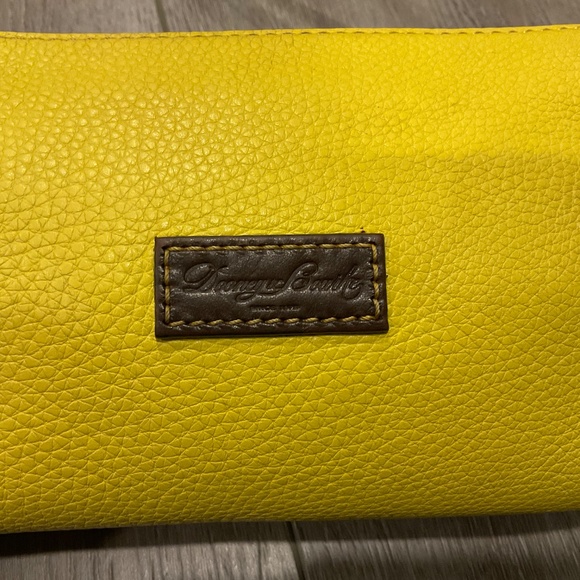 Dooney & Bourke Mini Shoulder Bag Yellow Pebble Leather - Picture 3 of 12